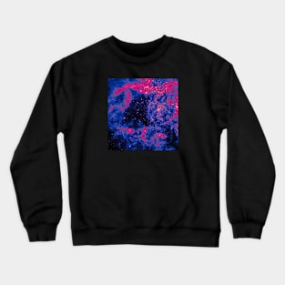 Bi Pride Starry Galaxy Whorl Crewneck Sweatshirt